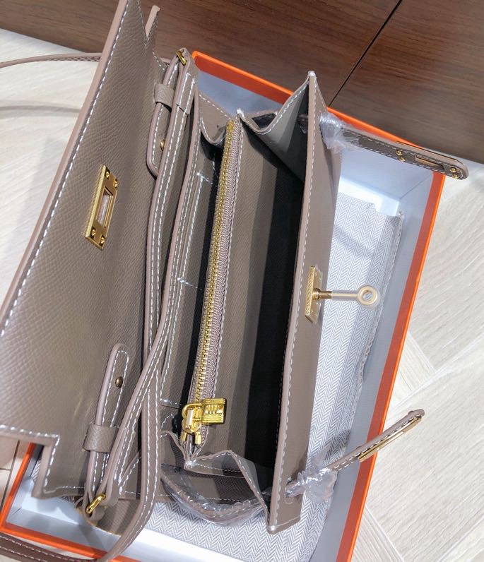 H-Inspired Kelly Wallet to Go Gold Hardware - Gorchic - $143.99