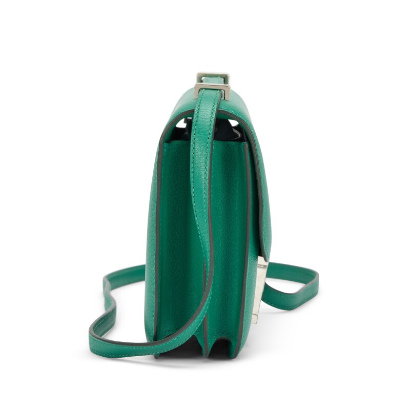 H-Inspired Epsom Vert Vertigo Evercolor Constance Palladium Hardware - Gorchic - $152.99