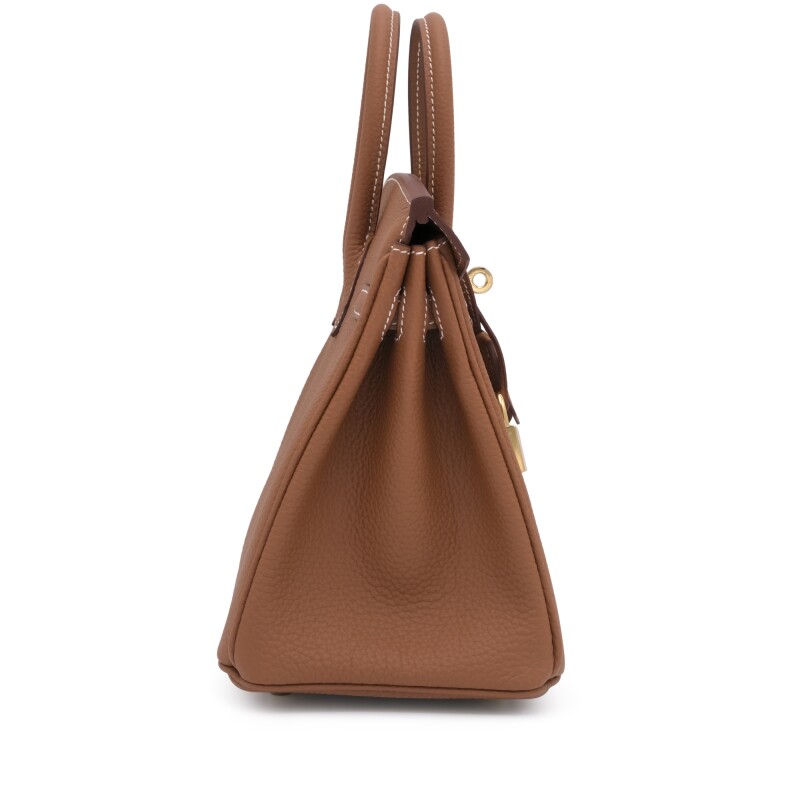 H-Inspired Birkin Togo Retourne Bag Golden Hardware-Brown Bag - Gorchic - $161.99