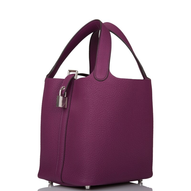 H-Inspired Clemence Picotin Lock Bag Golden Hardware-Purple Bag - Gorchic - $143.99