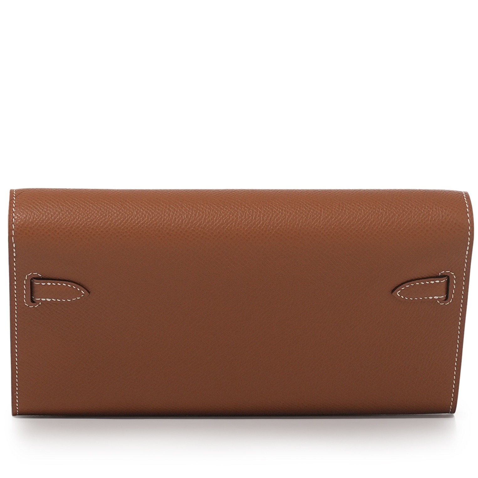 H-Inspired Gold Epsom Kelly Epsom Wallet Gold Hardware - Gorchic - $143.99