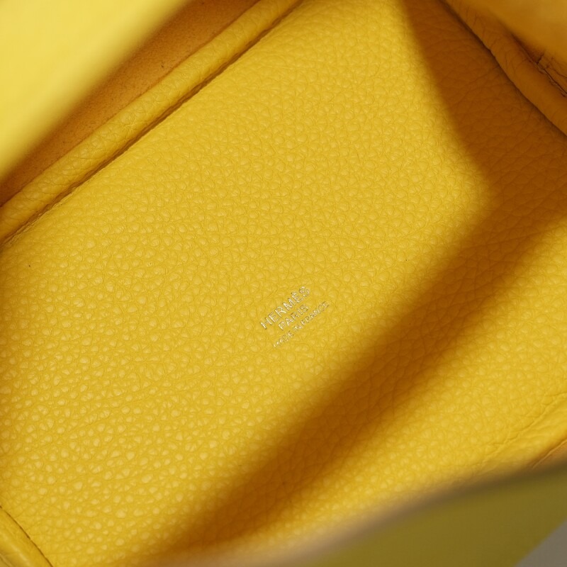 H-Inspired Clemence Picotin Lock Bag Silver Hardware -Yellow Bag - Gorchic - $143.99