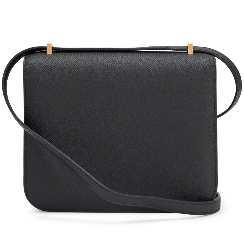 H-Inspired Black Epsom Constance Gold Hardware - Gorchic - $152.99