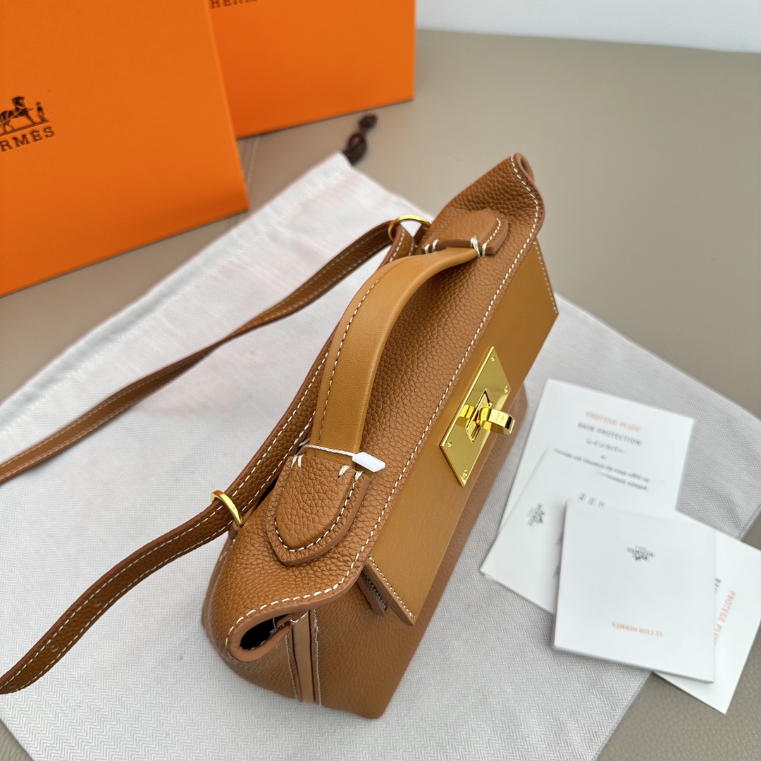 H-Inspired 2424 Togo Mini Gold Evercolor Gold Hardware - Gorchic - $170.99