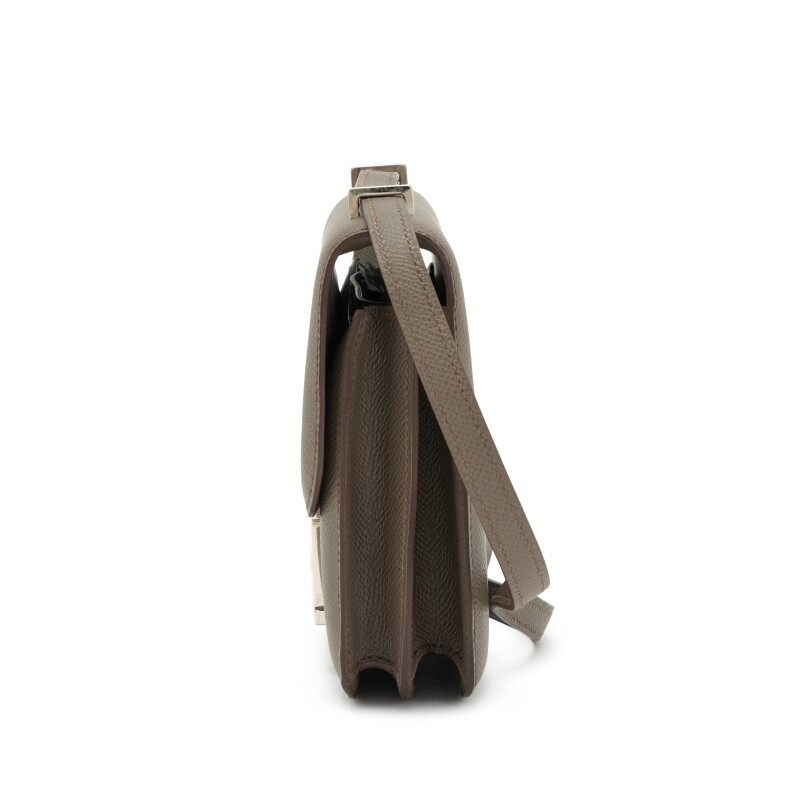 H-Inspired Etoupe Epsom Constance Palladium Hardware - Gorchic - $152.99