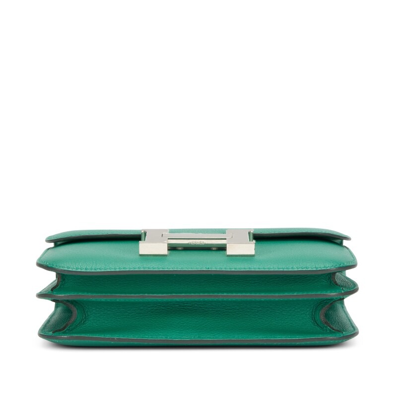 H-Inspired Epsom Vert Vertigo Evercolor Constance Palladium Hardware - Gorchic - $152.99