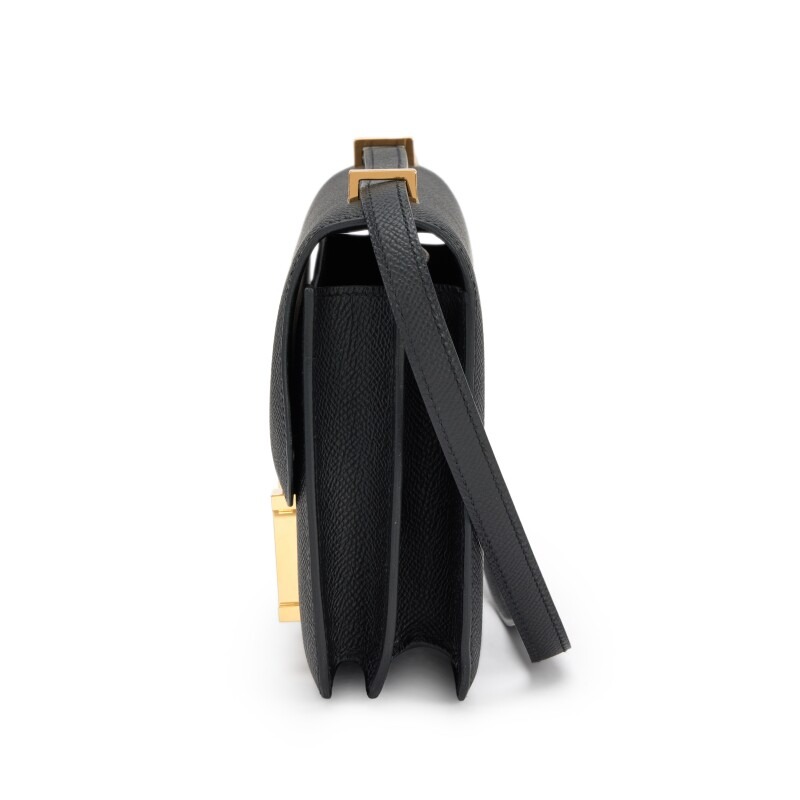 H-Inspired Black Epsom Constance Gold Hardware - Gorchic - $152.99