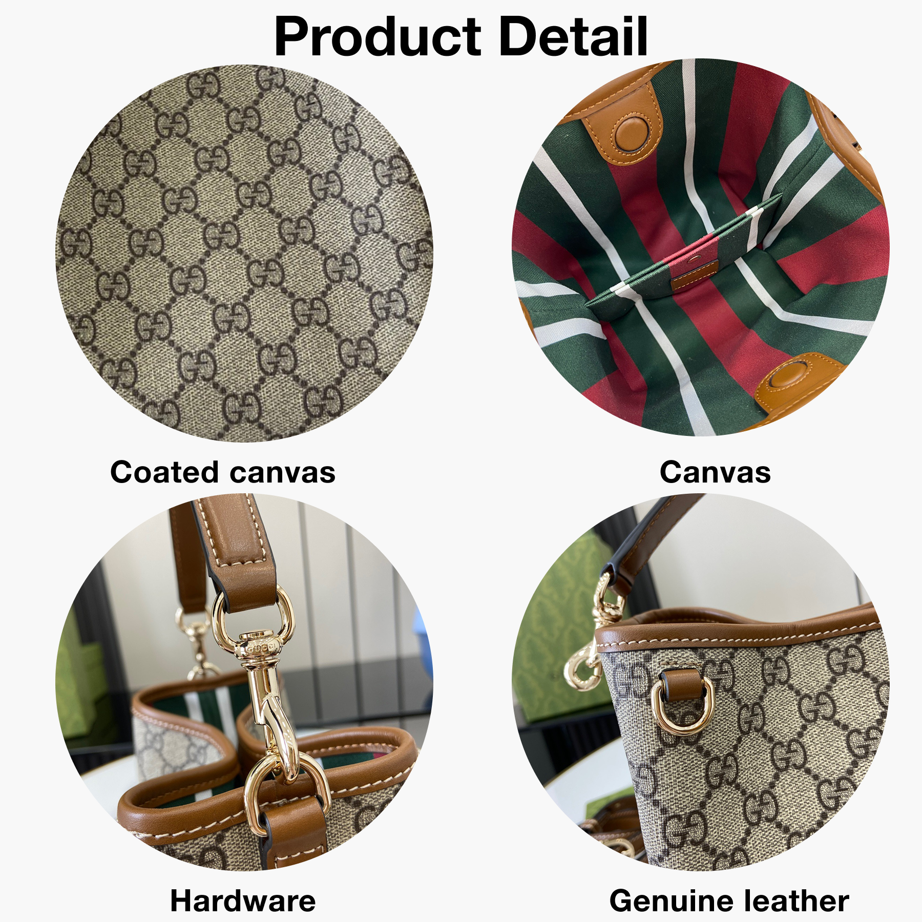 [TOP]Double-G GG Emblem bucket bag - Small - Gorchic - $286.99