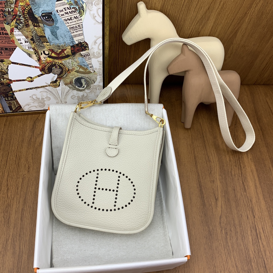 H-Inspired Evelyn Nata Taurillon Clemence with Palladium Hardware - Gorchic - $125.99