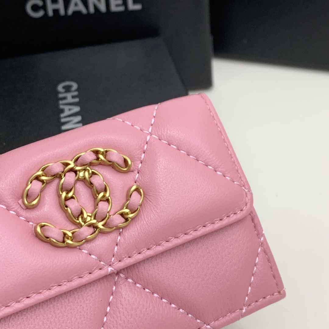 CC Inspired  19-Flap Card Holder - Pink - Gorchic - $92.99