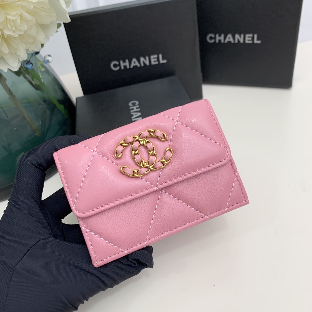 CC Inspired  19-Flap Card Holder - Pink - Gorchic - $92.99
