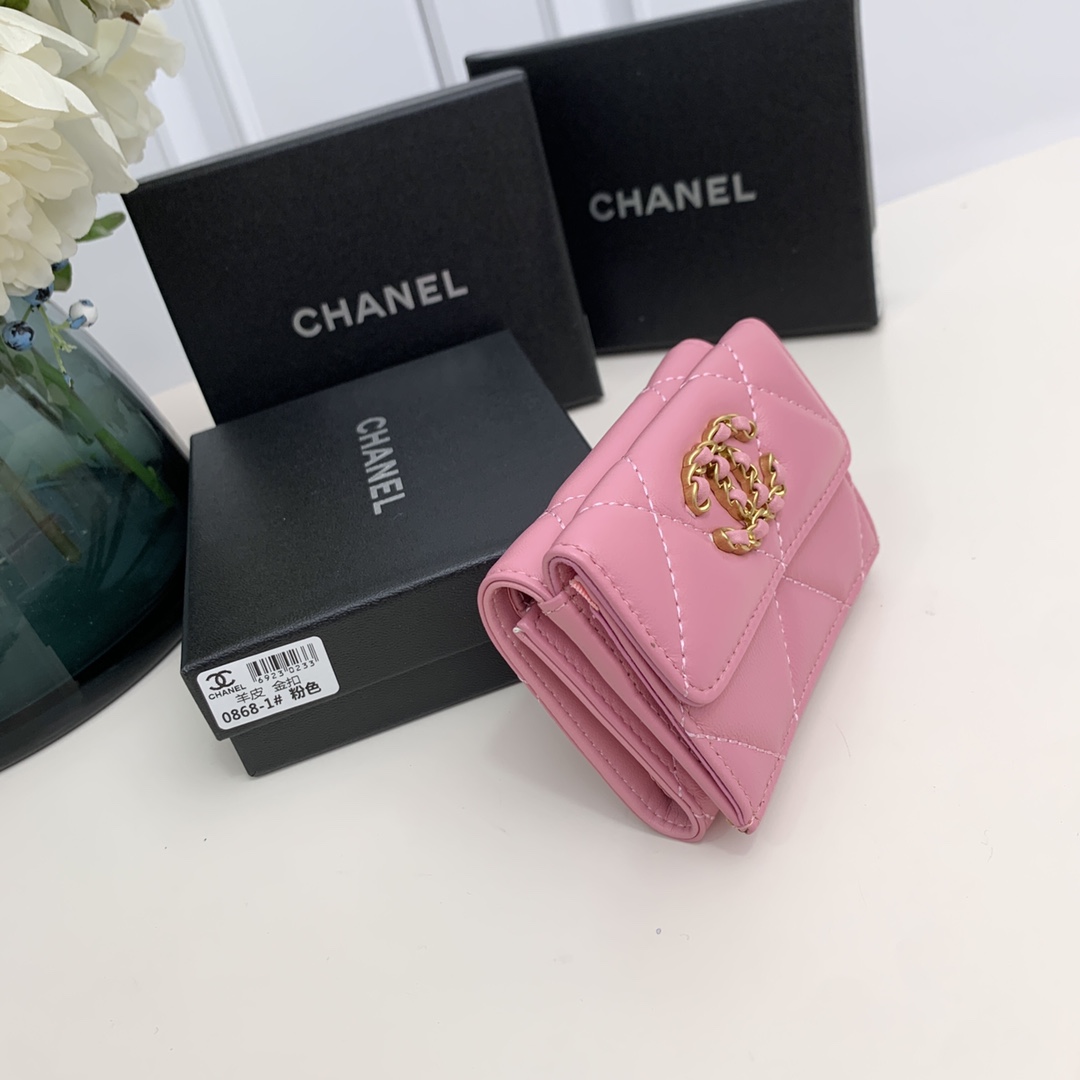CC Inspired  19-Flap Card Holder - Pink - Gorchic - $92.99