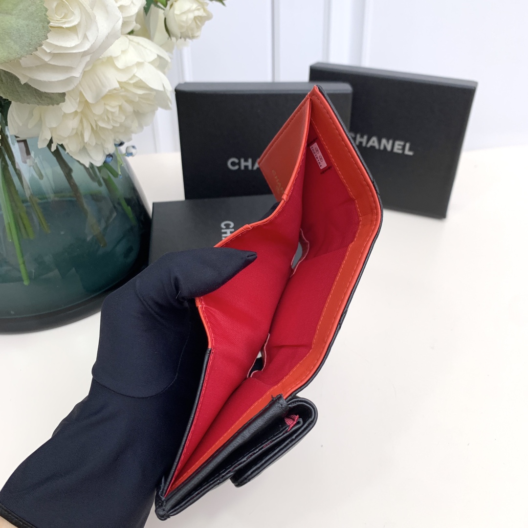 CC Inspired  19-Flap Card Holder - Black - Gorchic - $92.99