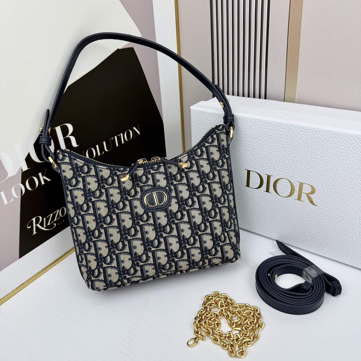 D-Inspired 30 Montaigne D-Inspiredling Mini Bag With Chain - Gorchic - $143.99
