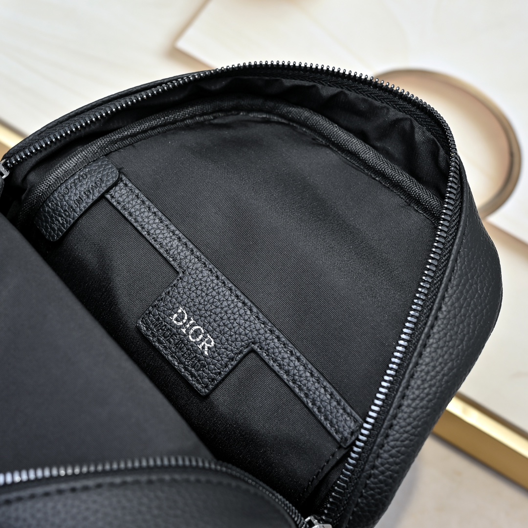 D-Inspired Rider 2.0 Sling Bag Beige and Black D-Inspired Oblique Jacquard - Gorchic - $139.99