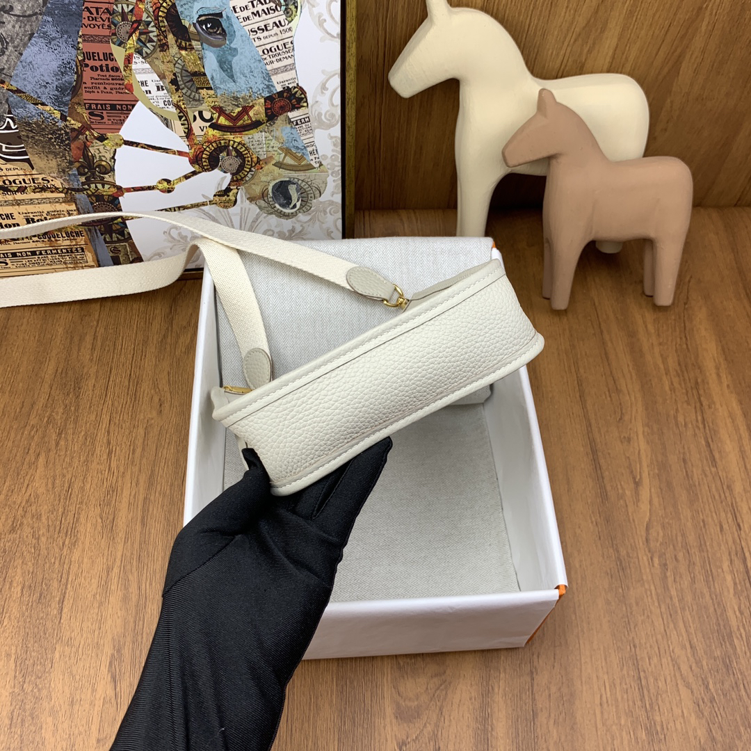 H-Inspired Evelyn Nata Taurillon Clemence with Palladium Hardware - Gorchic - $125.99