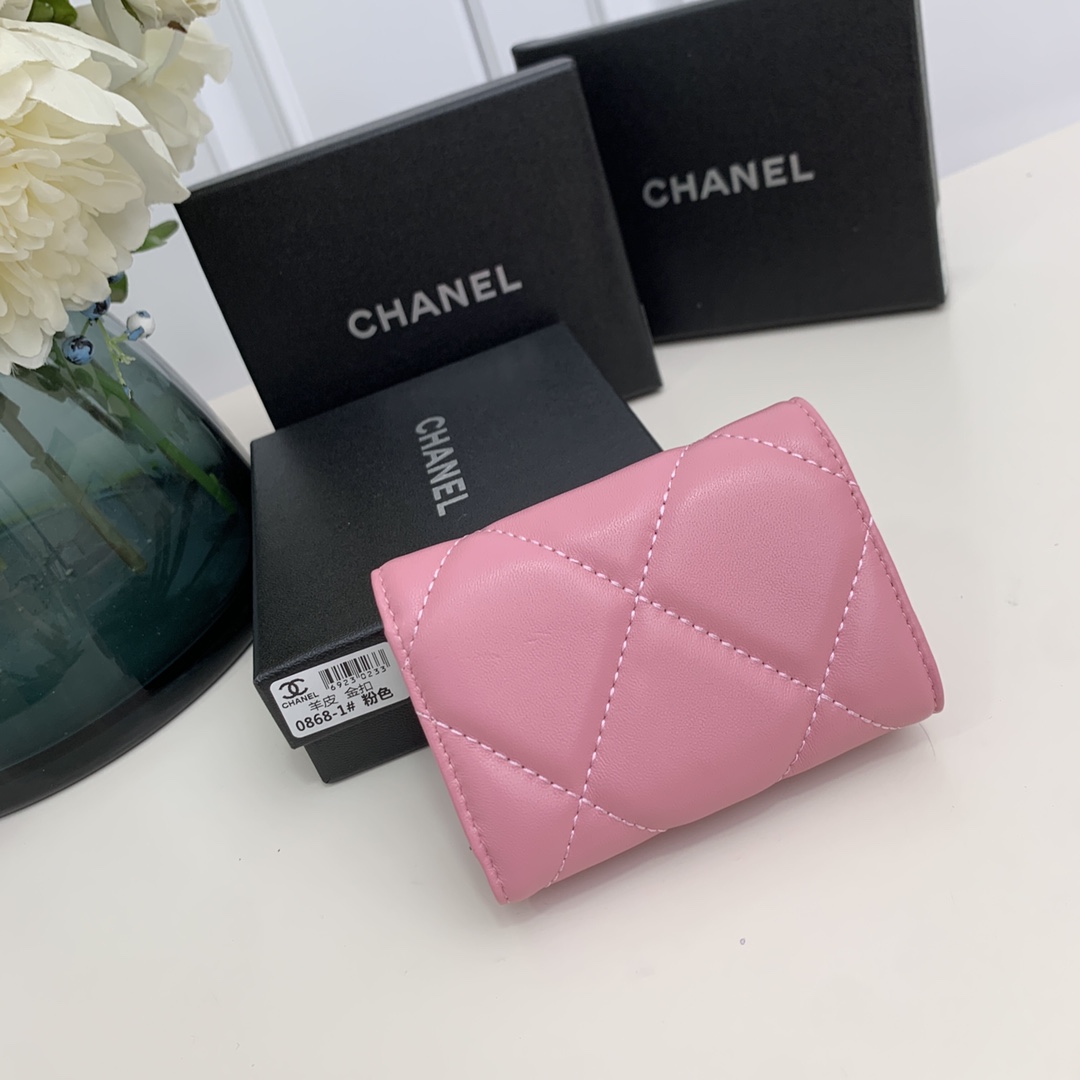 CC Inspired  19-Flap Card Holder - Pink - Gorchic - $92.99