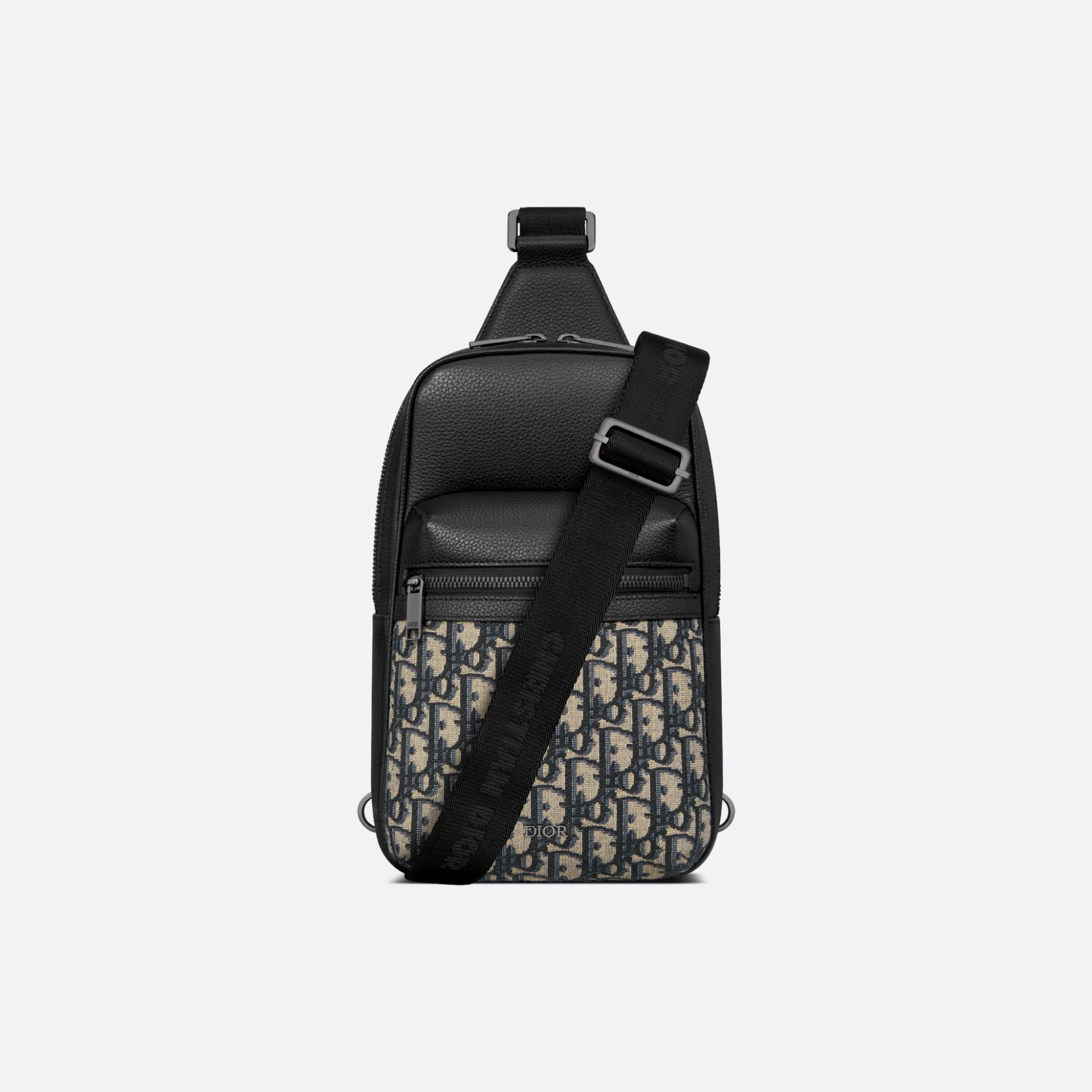 D-Inspired Rider 2.0 Sling Bag Beige and Black D-Inspired Oblique Jacquard - Gorchic - $139.99