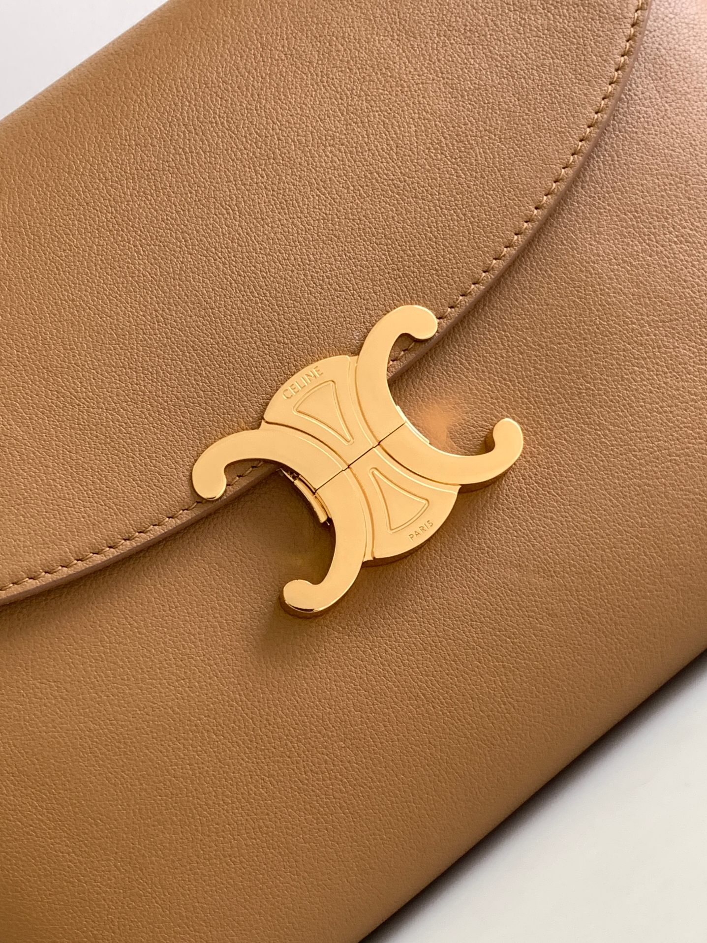 CL Medium Nino Bag In Supple Grained Calfskin - Smoked Brown - Gorchic - $152.99