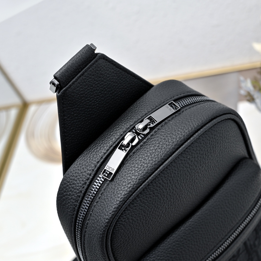 D-Inspired Rider 2.0 Sling Bag Black D-Inspired Oblique Jacquard - Gorchic - $139.99