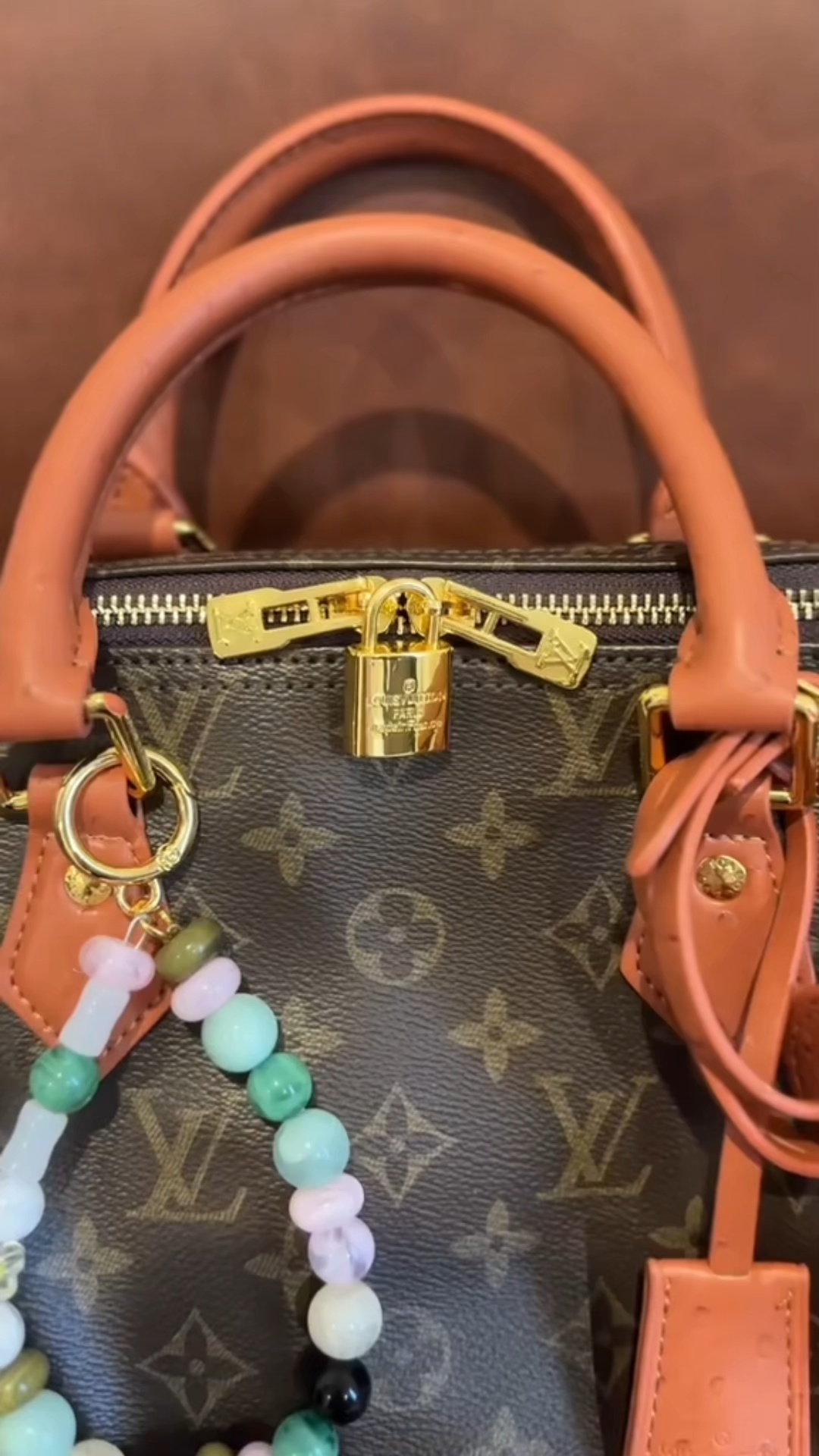 Designer Monogram Speedy Soft 30 Boho Khaki Handbag - Gorchic - $144.99