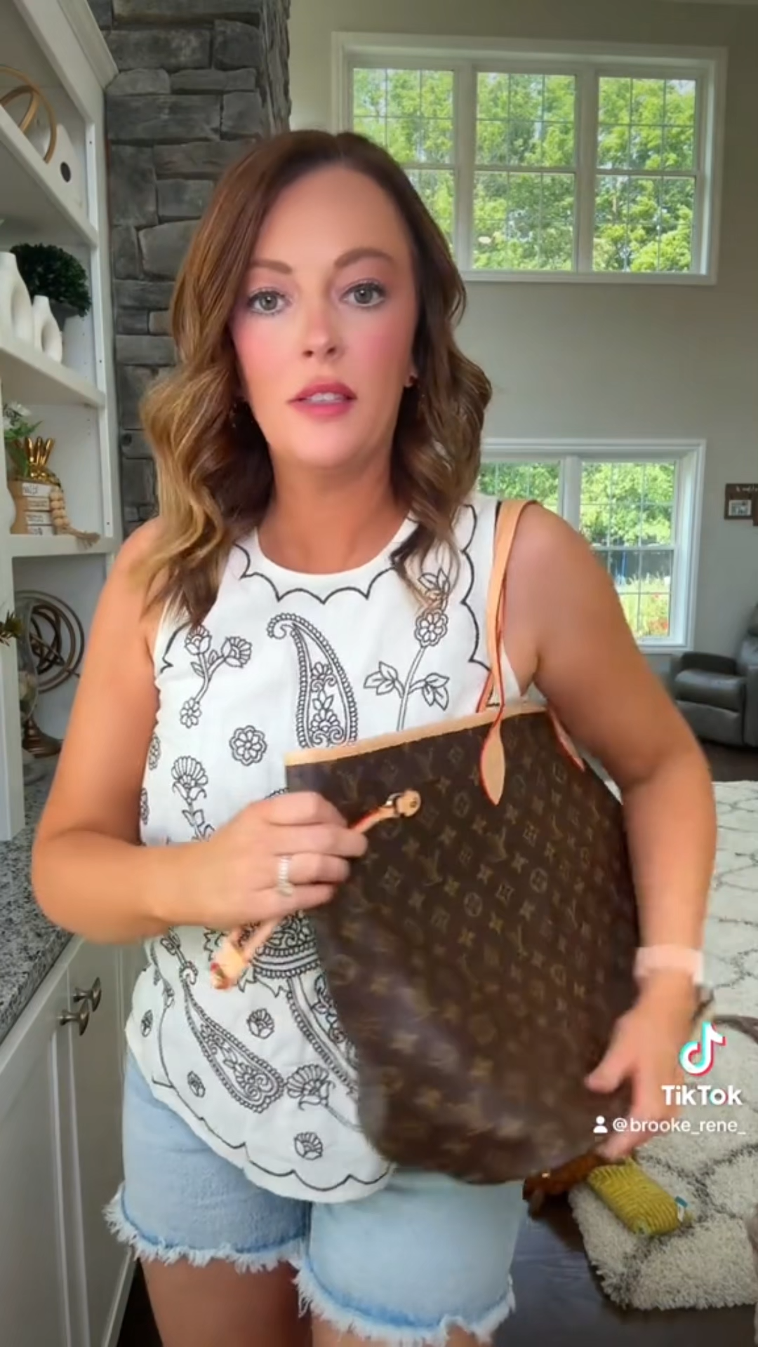 Designer Monogram Neverfull MM Classic Bag - Gorchic - $110.99