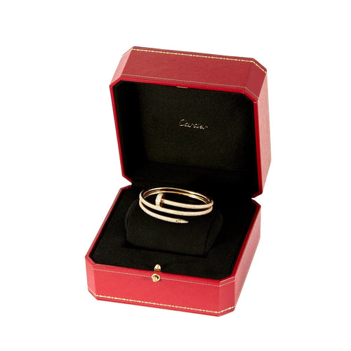 Cartyer Juste un Clou bracelet, double, half-paved - Gorchic - $48.99