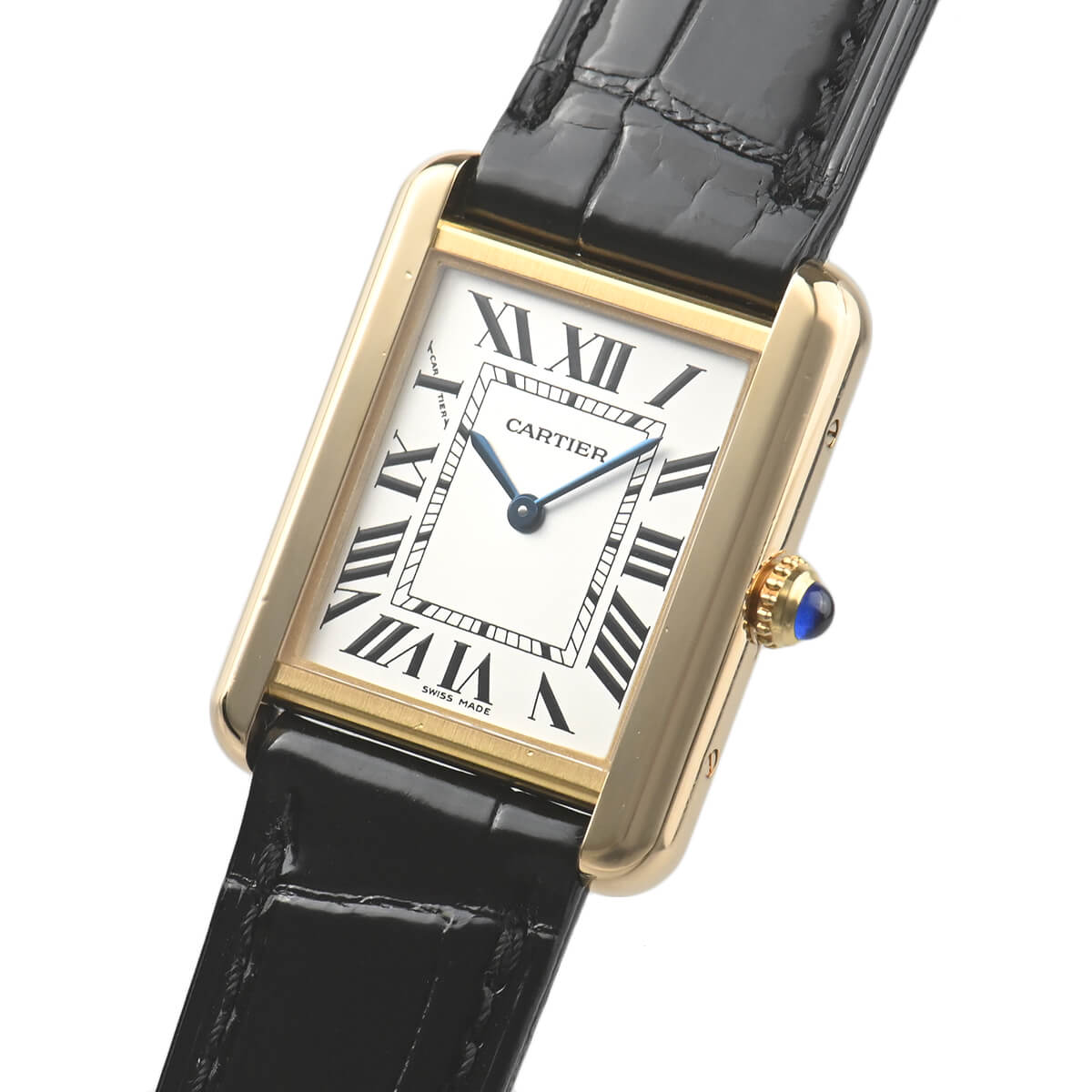 Cartyer Tank Louis Cartyer watch, Yellow Gold, Medium Model - Gorchic - $109.99