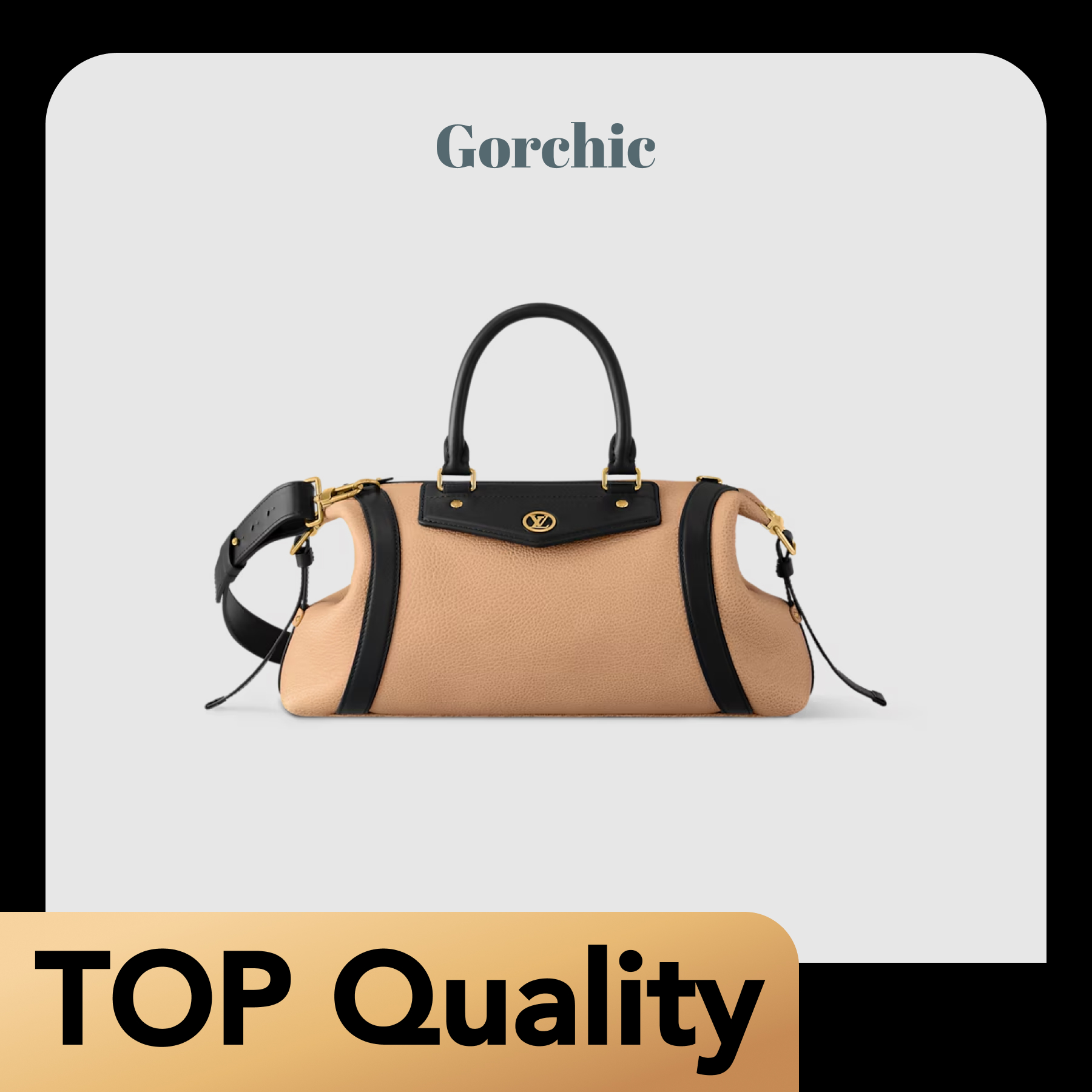[TOP]Designer Bag Biker MM Bag - Arizona Beige - Gorchic - $483.99