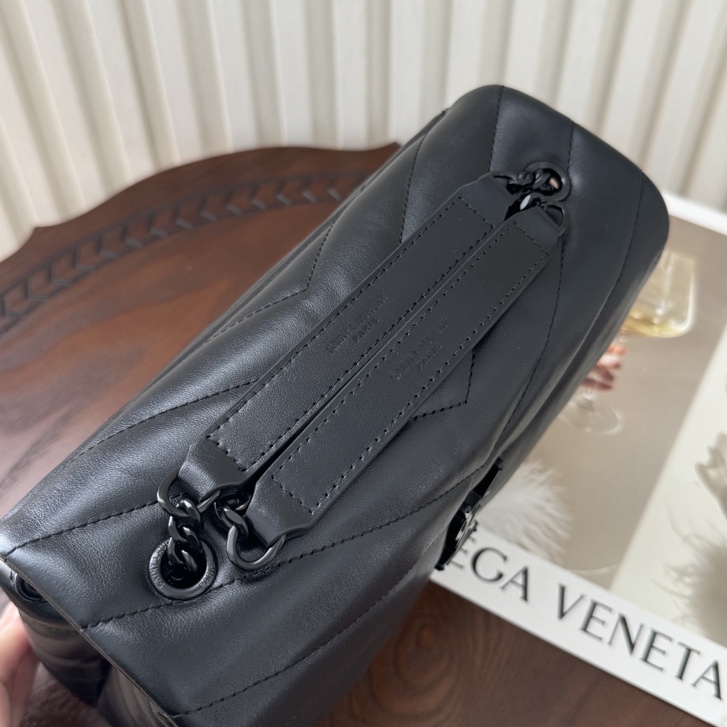 [TOP]Lady Designer Loulou Quilted Leather Shoulder Bag Black - Bag - Gorchic - $366.99