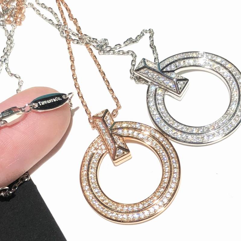 T.F. T T1 Narrow Circle Pendant Necklace - Gorchic - $44.99