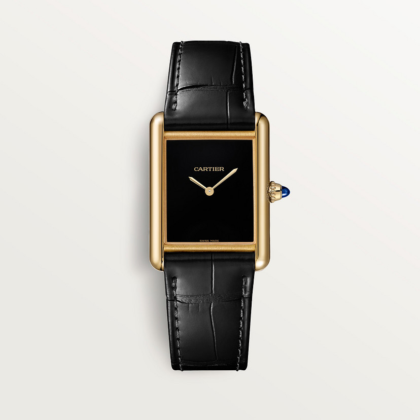 Cartyer Tank Louis Cartyer watch,Yellow Gold,Medium Model - Gorchic - $109.99