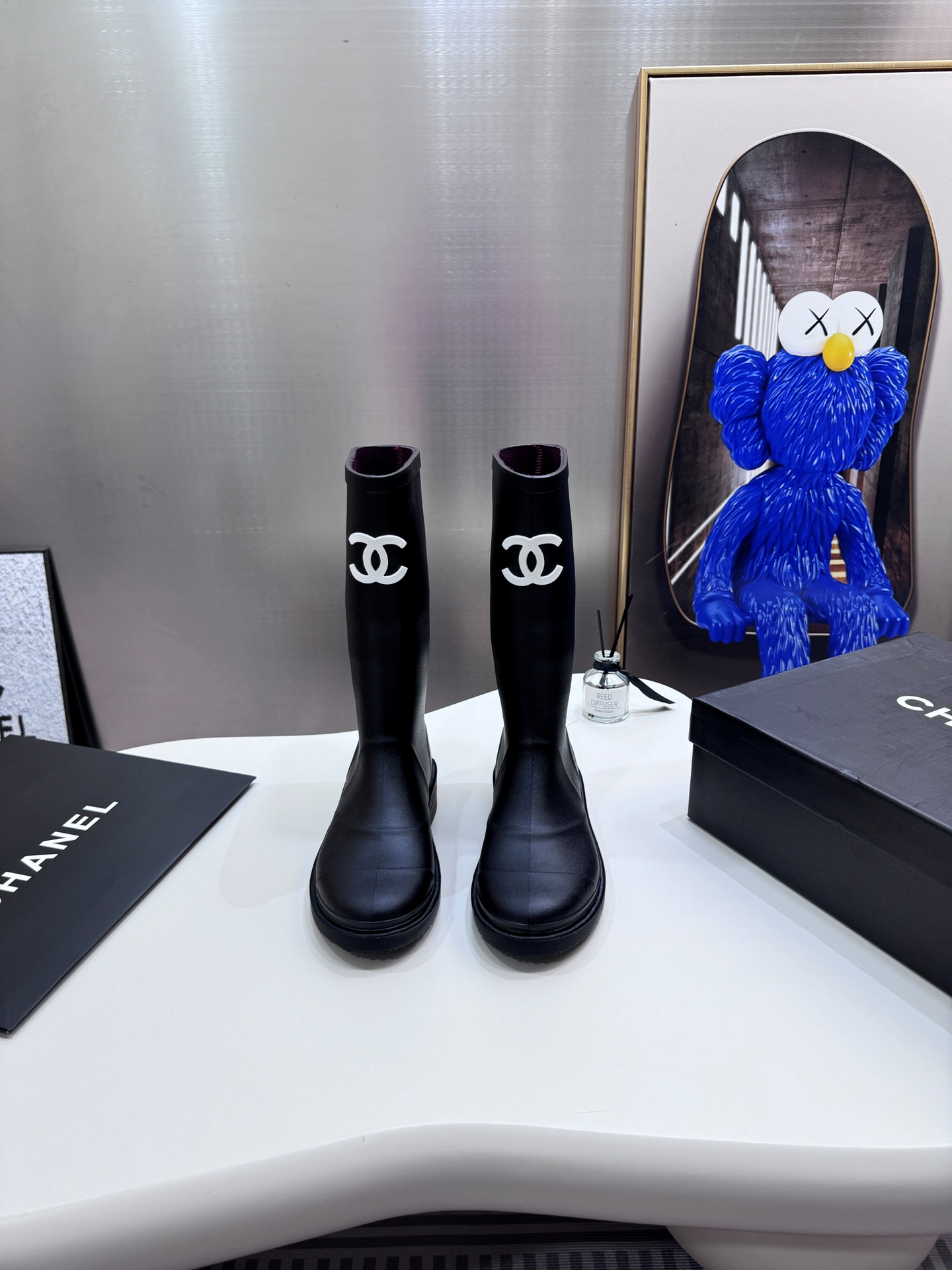 CC Inspired  Black Rain Boots - Gorchic - $119.99