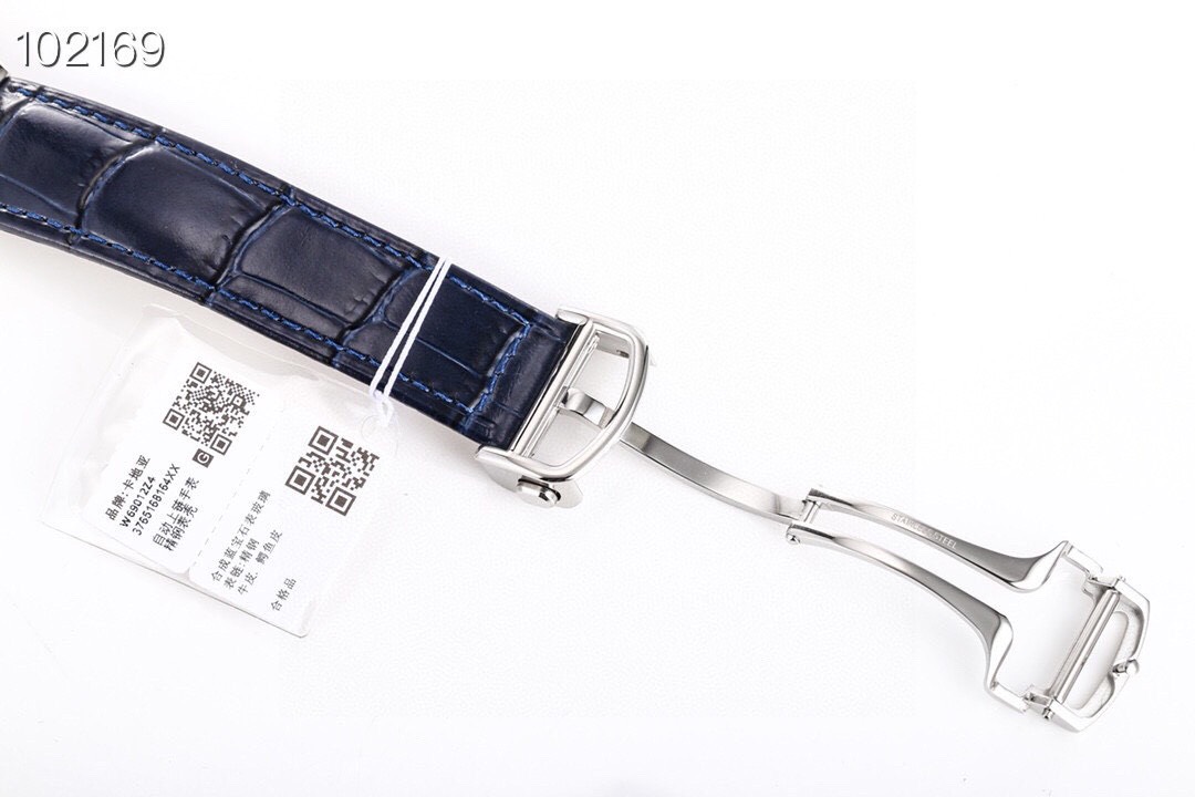 Cartyer Ballon Bleu de Cartyer Black Dial with Black Strap Watch - Gorchic - $116.99