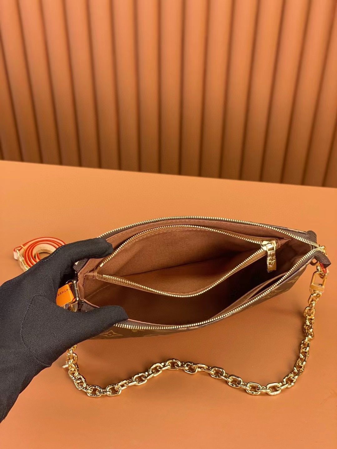 [TOP]Designer Pochette Accessoires Bag - Brown - Gorchic - $158.99