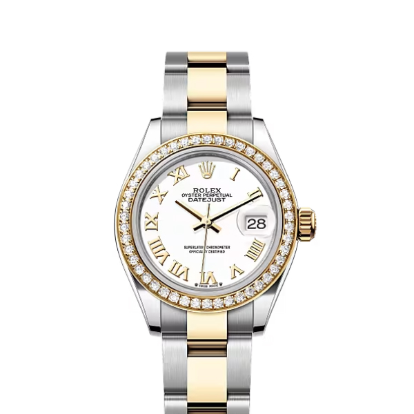 Rolex Datejust Rolex watch, Oystersteel, Yellow Gold, Diamonds, Classic Size - Gorchic - $118.99