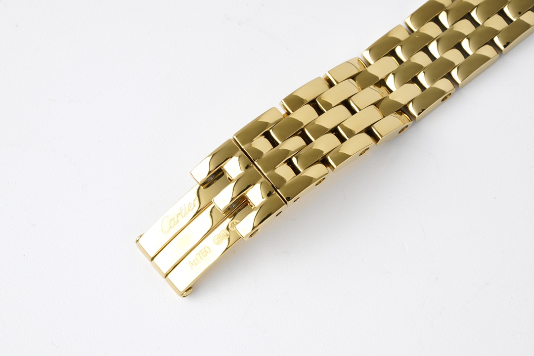 Cartyer Panthère de Cartyer watch, Yellow Gold, Diamond, Medium Model - Gorchic - $120.99