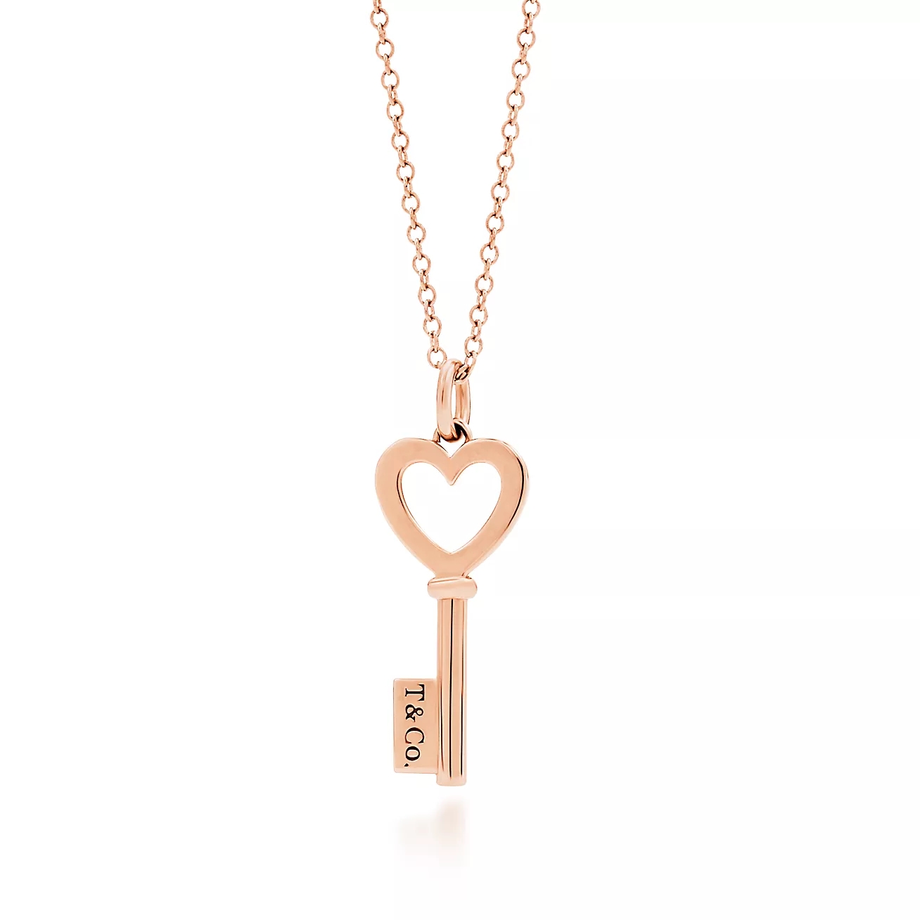 T.F. Keys Heart Key Pendant Necklace - Gorchic - $44.99