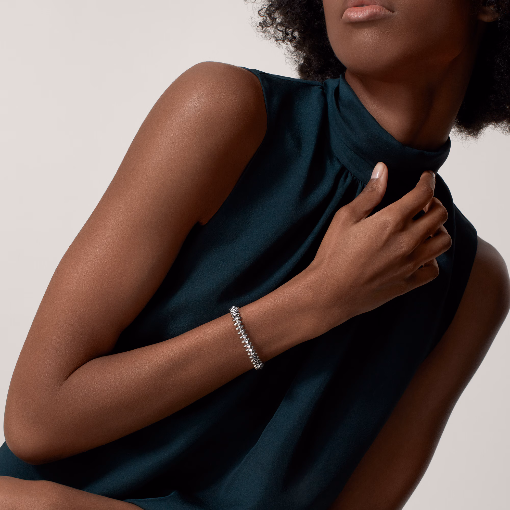 Cartie Clash de Cartyer bracelet, White gold, Medium model - Gorchic - $48.99