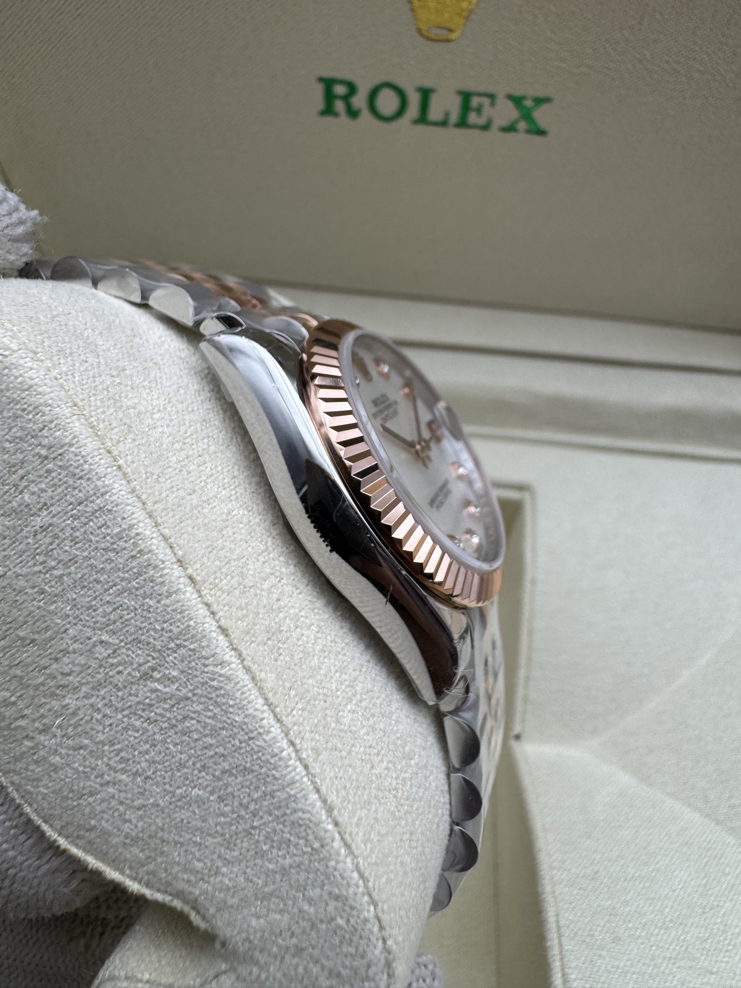 Rolex Datejust Rolex watch, Oystersteel, Rose Gold,Classic Size - Gorchic - $130.99