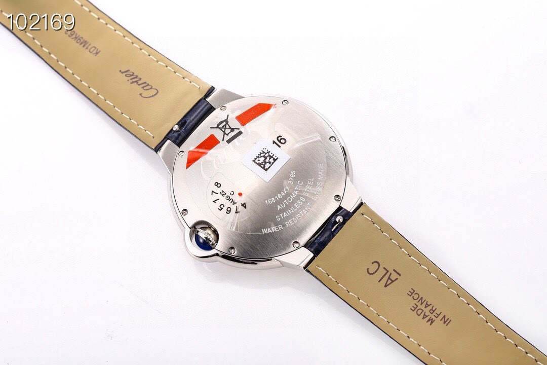 Cartyer Ballon Bleu de Cartyer Black Dial with Black Strap Watch - Gorchic - $116.99