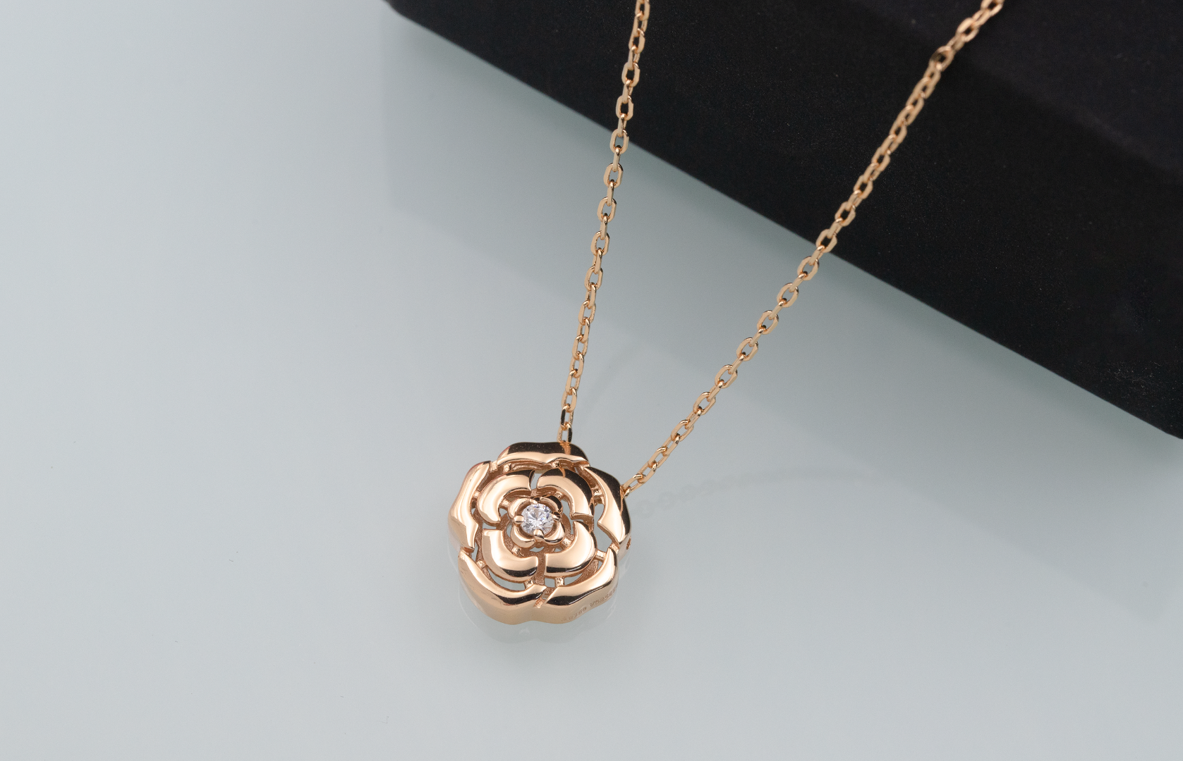 CC Inspired  Extrait de Camélia necklace - Gorchic - $44.99