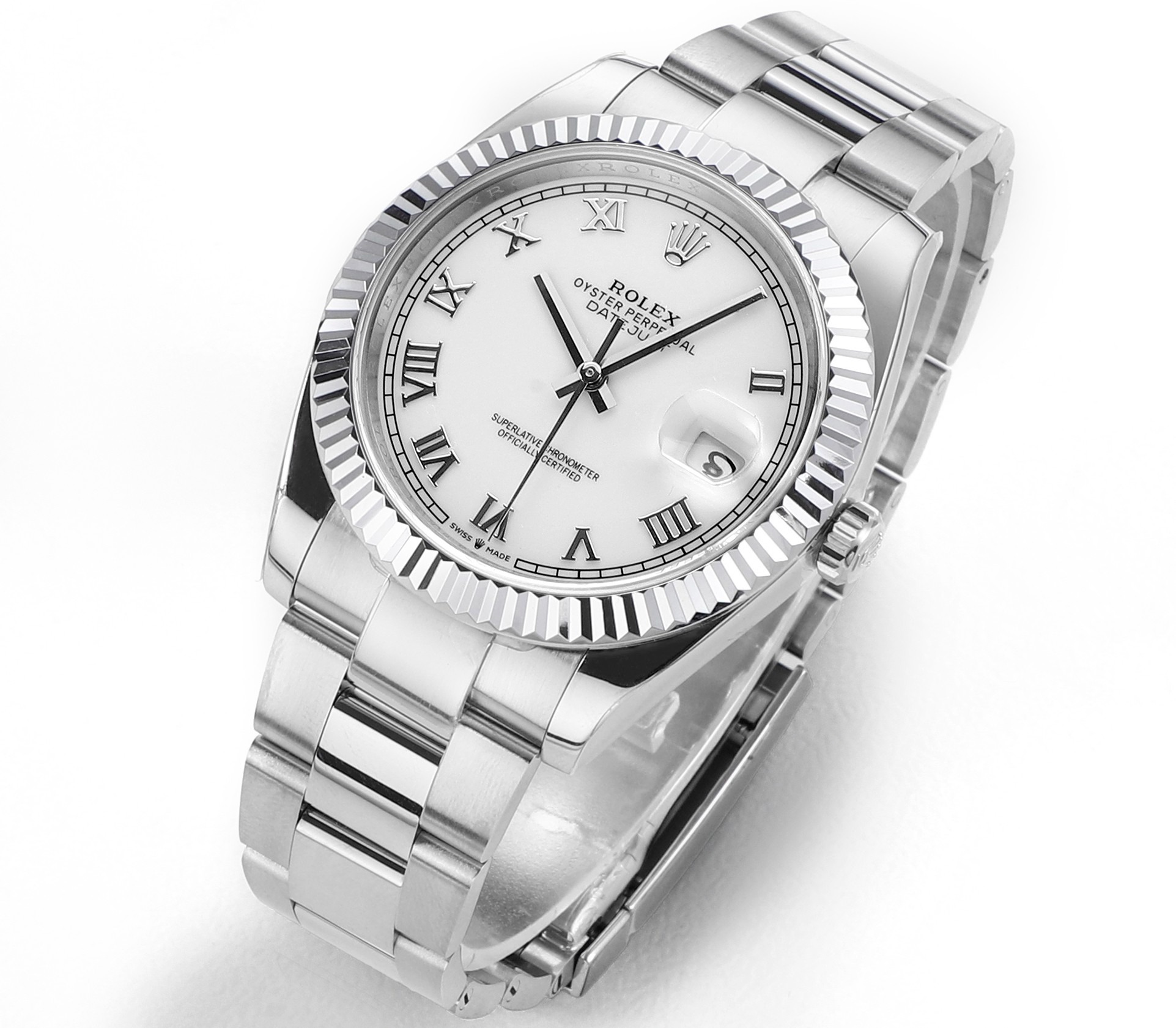 Rolex Datejust Rolex watch, Oystersteel, White Gold, Classic Size - Gorchic - $99.99