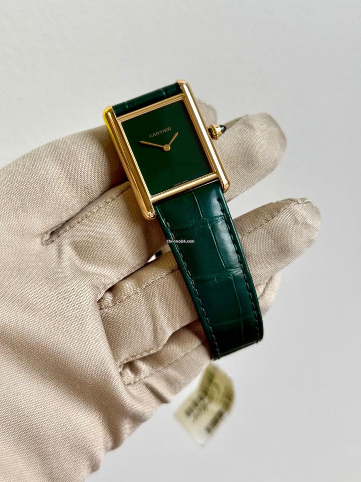 Cartyer Tank Louis Cartyer watch,Yellow Gold,Medium Model - Gorchic - $109.99