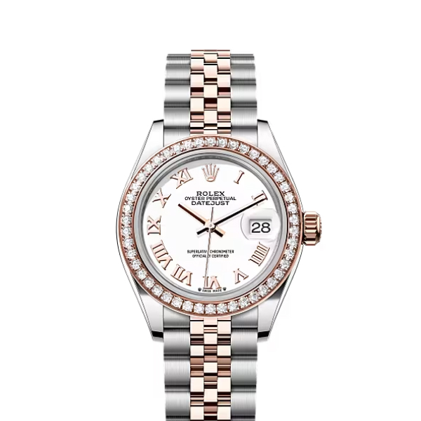 Rolex Datejust Rolex watch, Oystersteel, Rose Gold, Diamonds, Classic Size - Gorchic - $118.99