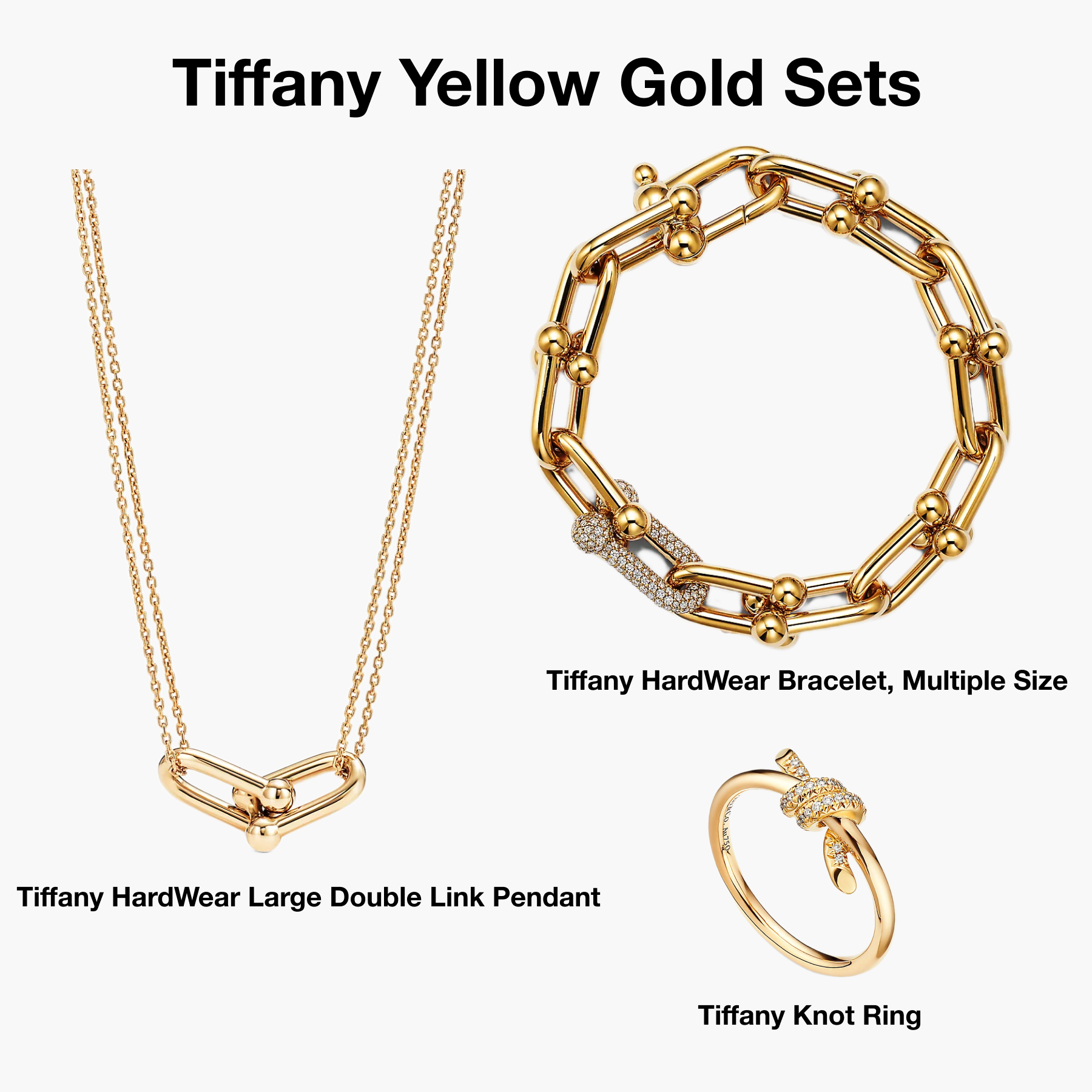 T.F. Yellow Gold Sets - Gorchic - $124.99
