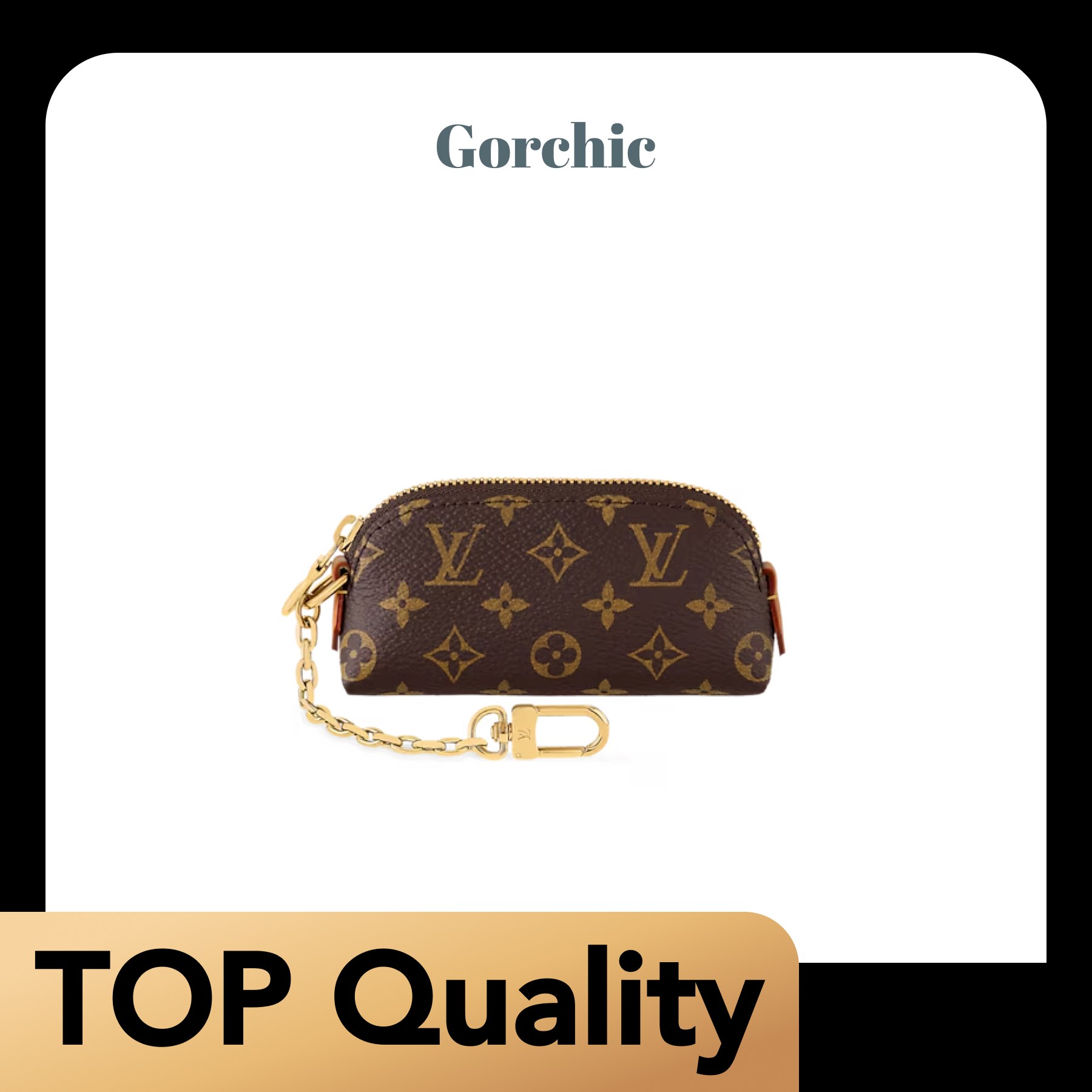 [TOP]Designer Lipstick Makeup Storage Bag - Brown - Gorchic - $163.99
