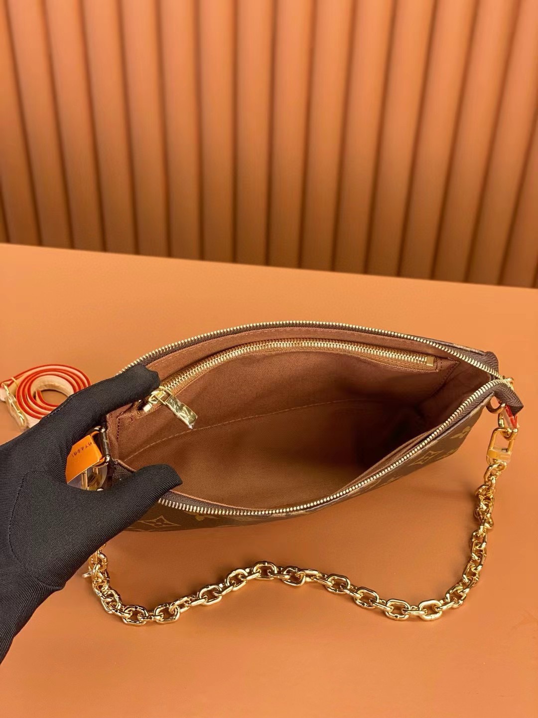 [TOP]Designer Pochette Accessoires Bag - Brown - Gorchic - $158.99