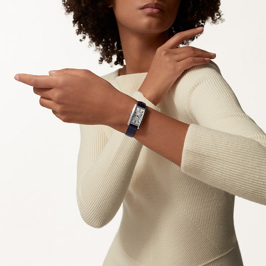 Cartyer Tank Américaine Cartyer watch, White Gold, Small Model - Gorchic - $125.99