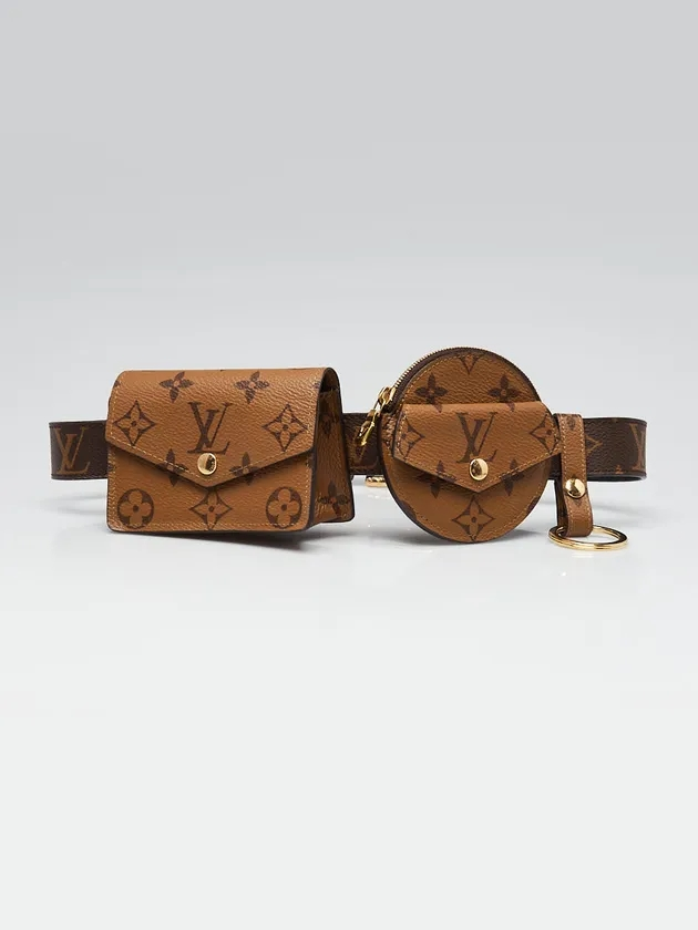 [TOP]Designer Monogram Reverse Canvas Daily Multi Pocket 30mm Belt - Gorchic - $168.99